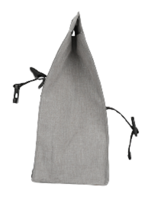 תיק אוכל תרמי מעוצב אפור ושחור lunch bag