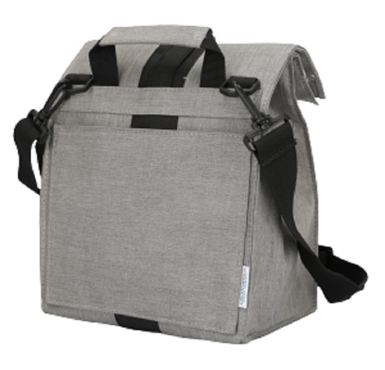 תיק אוכל תרמי מעוצב אפור ושחור lunch bag